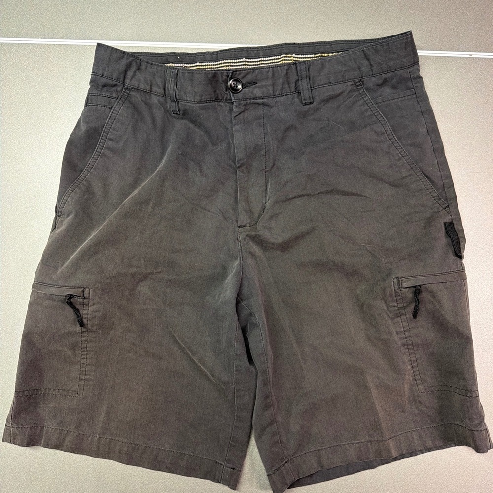 Greg Norman Five Iron Shorts Mens 36 Black Cargo‎ Pocket Golf Outdoor Casual